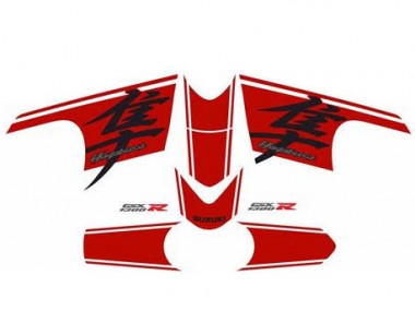 2008-2020 Glossy Black Red Suzuki GSXR 1300 Hayabusa Motorcycle Fairing