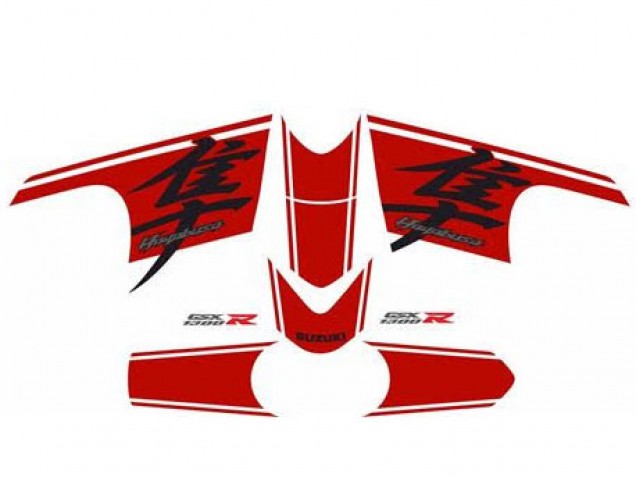 2008-2020 Glossy Black Red Suzuki GSXR 1300 Hayabusa Motorcycle Fairing