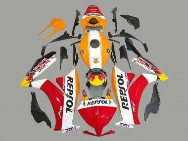 2012-2016 White Orange Red Yellow HRC Repsol Honda CBR1000RR Motorcycle Fairings