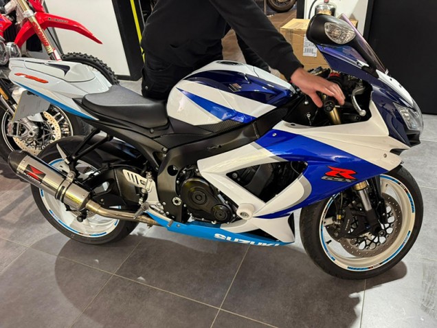 2008-2010 White Blue Red Suzuki GSXR 600/750 Motorcycle Fairings