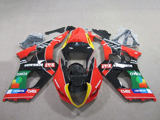 2003-2004 Red Yellow Green Black Suzuki GSXR 1000 Motorcycle Fairings