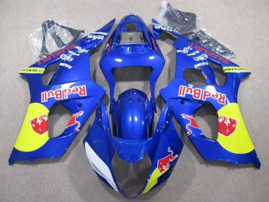 2003-2004 Blue Yellow Red Bull Suzuki GSXR 1000 Motorcycle Fairings