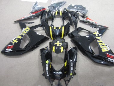 2009-2016 Glossy Black Yellow Rizla Lumber Jack Suzuki GSXR 1000 Motorcycle Fairings