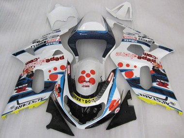 2001-2003 White Blue Red Yellow Black Dark Dog Suzuki GSXR 600 Motorcycle Fairings