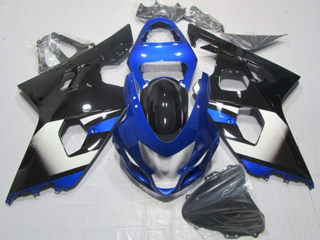 2004-2005 Blue White Black Suzuki GSXR 600 Motorcycle Fairings