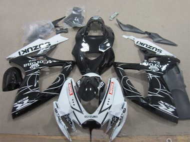 2006-2007 White Black Corona Extra Motul Suzuki GSXR 600 Motorcycle Fairings