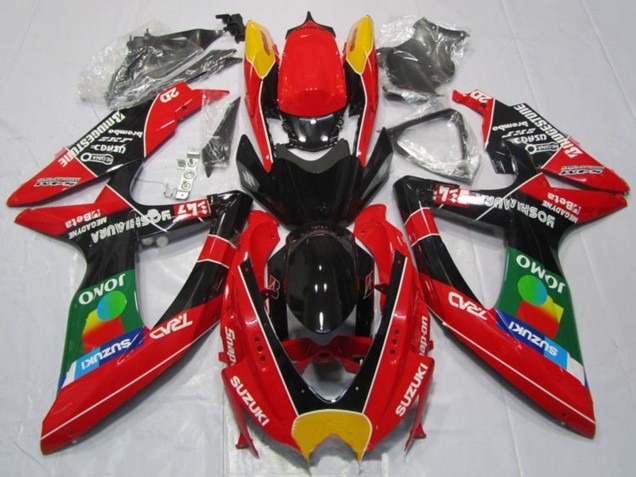 2008-2010 Red Orange Blue Green Black JOMO Suzuki GSXR 600 Motorcycle Fairings