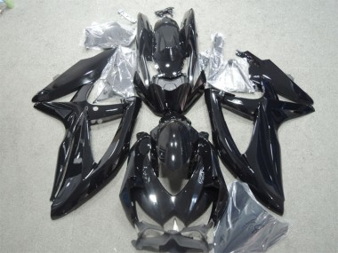 2008-2010 Glossy Black Suzuki GSXR 600 Motorcycle Fairings