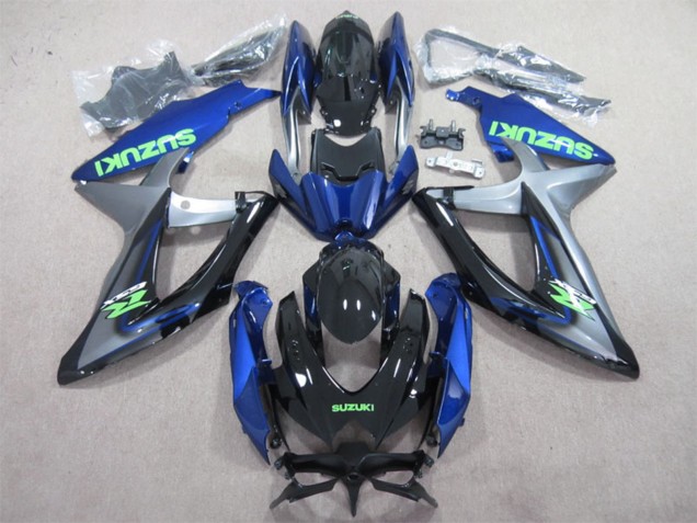 2008-2010 Blue Silver Glossy Black Green Suzuki GSXR 600 Motorcycle Fairings