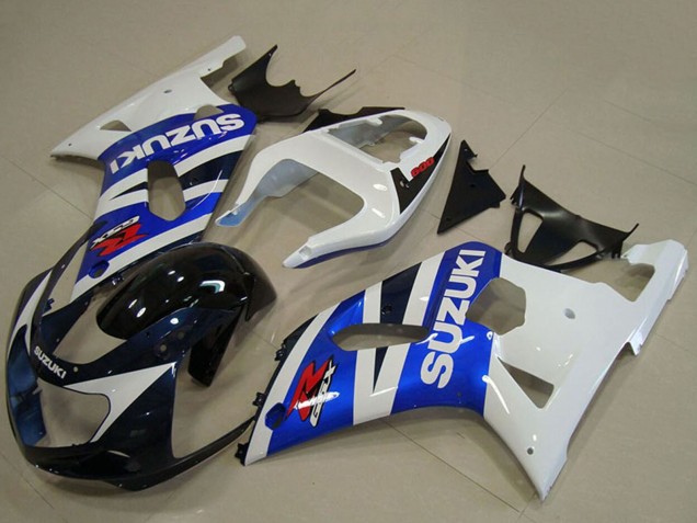 2001-2003 White Blue Glossy Black Red Suzuki GSXR 750 Motorcycle Fairings