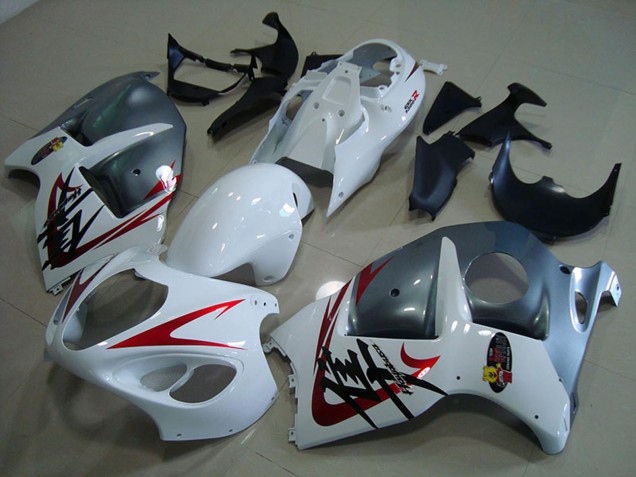 1996-2007 White Red Matte Grey Suzuki GSXR 1300 Hayabusa Motorcycle Fairings