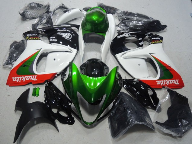 2008-2020 White Green Red Makita Suzuki GSXR 1300 Hayabusa Motorcycle Fairings