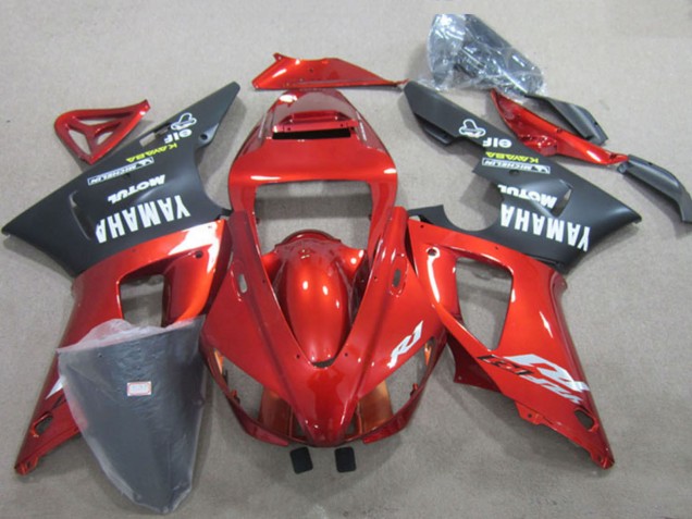 1998-1999 Red Black White Decal Yamaha YZF R1 Motorcycle Fairings