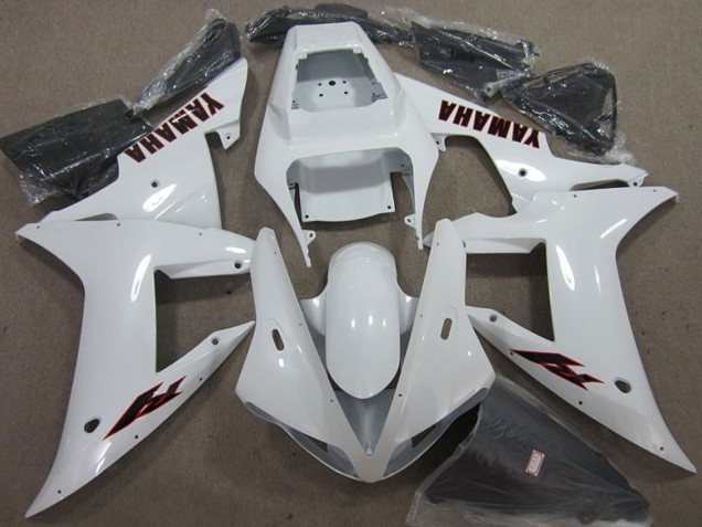 2002-2003 White Yamaha YZF R1 Motorcycle Fairings