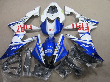 2004-2006 White Blue Motul Fiat Yamaha YZF R1 Motorcycle Fairings