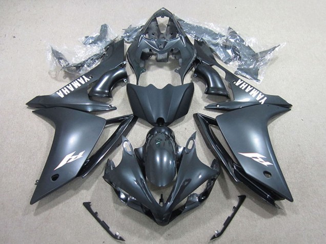 2007-2008 Matte Black White Decal Yamaha YZF R1 Motorcycle Fairings