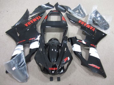 2009-2011 Glossy Black White Red Yamaha YZF R1 Motorcycle Fairings