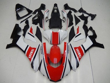 2015-2019 White Red Black Yamaha YZF R1 Motorcycle Fairings