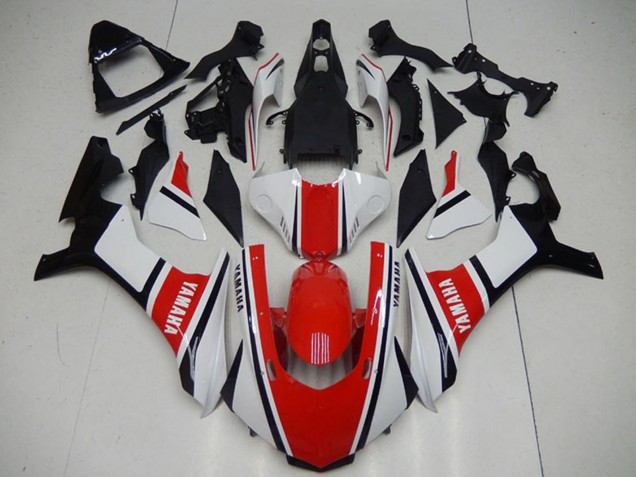 2015-2019 White Red Black Yamaha YZF R1 Motorcycle Fairings