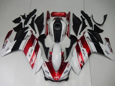 2015-2018 White Red Black Yamaha YZF R3 Bike Fairings