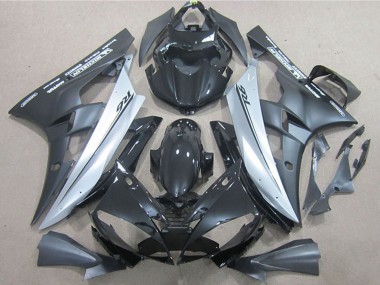 2006-2007 Glossy Black Matte Black Silver Yamaha YZF R6 Motorcycle Fairings