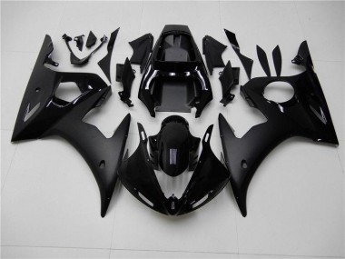 Aftermarket 2003-2005 Yamaha YZF R6 Motorcycle Fairings MF0440 - Glossy Matte Black for Sale
