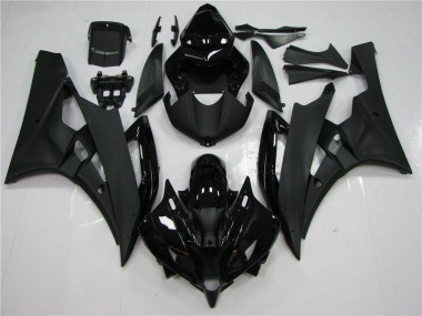 Aftermarket 2006-2007 Yamaha YZF R6 Motorcycle Fairings MF0456 - Black for Sale