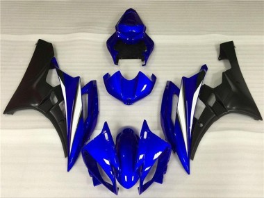 Aftermarket 2006-2007 Yamaha YZF R6 Motorcycle Fairings MF0458 - Blue Black for Sale