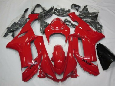 Aftermarket 2007-2008 Kawasaki ZX6R Motorcycle Fairings MF0578 - Red for Sale
