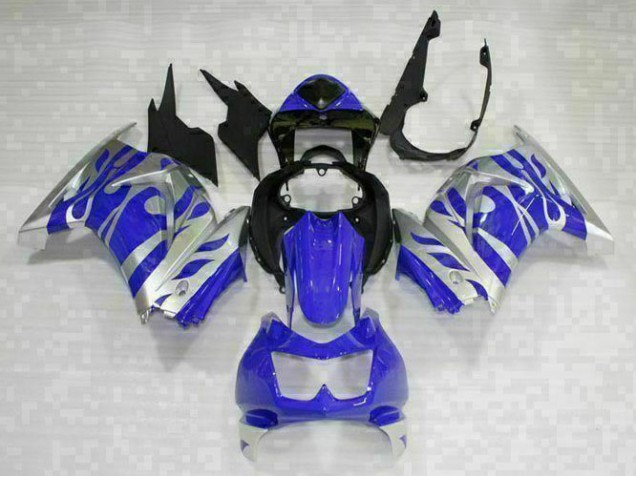 Aftermarket 2008-2012 Black Blue Kawasaki EX250 Replacement Motorcycle Fairings Sale