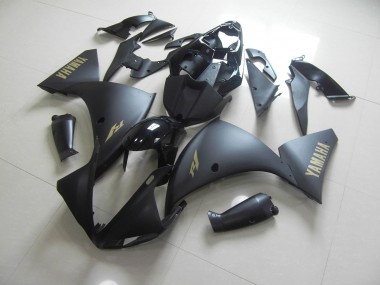 Aftermarket 2009-2011 Yamaha YZF R1 Motorcycle Fairings MF2273 - Matte Black Gold Sticker for Sale