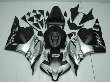 Aftermarket 2009-2012 Honda CBR600RR Motorcycle Fairings MF1250 - Black Silver for Sale