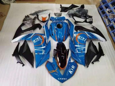Aftermarket 2015-2018 Yamaha YZF R3 Motorcycle Fairings MF2345 - Blue And White for Sale
