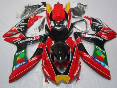 Aftermarket 2008-2010 Red Black Jomo Suzuki GSXR600 Motorbike Fairing Kits Sale